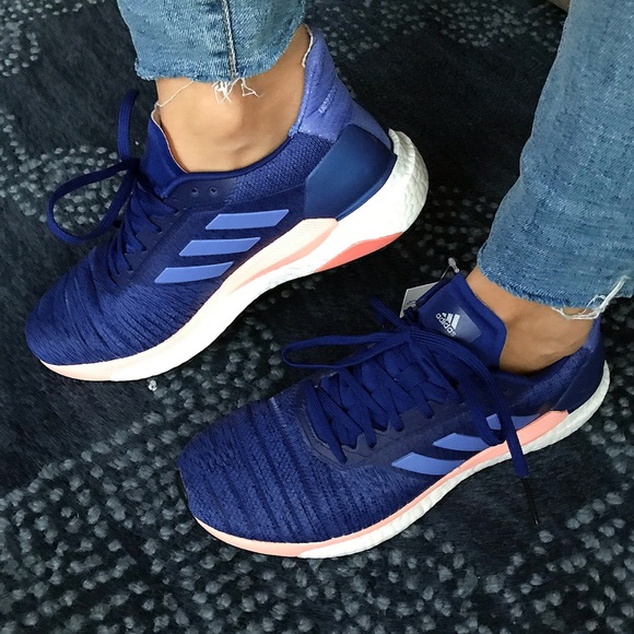 π ADIDAS SOLAR GLIDE ROYAL BLUE SNEAKERS! - Picture 2 of 8